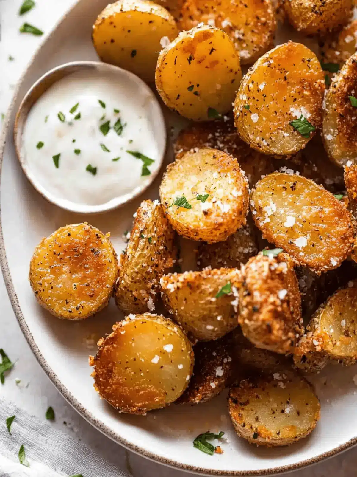 Crispy Roasted Parmesan Potatoes