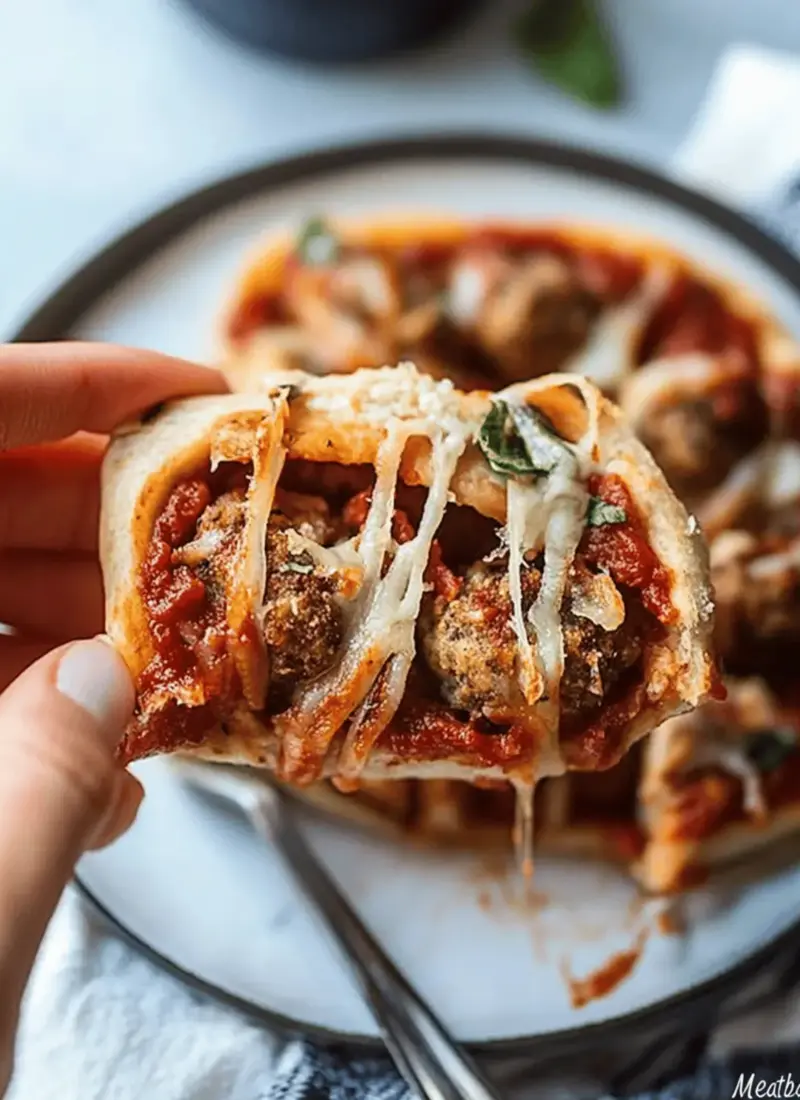 Vegan “Meatball” Pizza Pinwheels