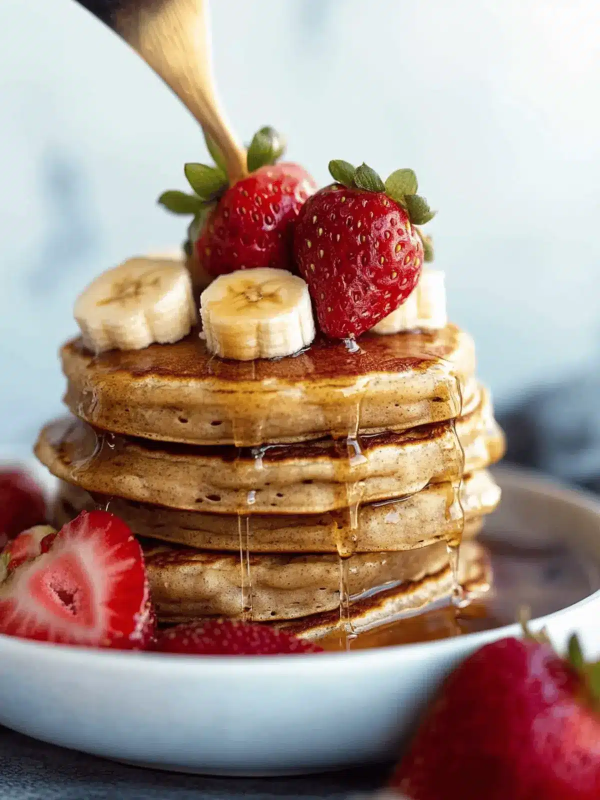 The Perfect Strawberry Banana Pancake Recipe