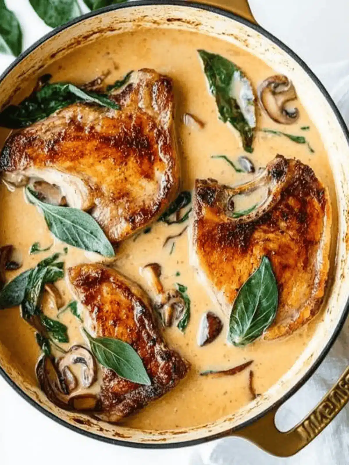 Pork Chops With Mushroom Gravy