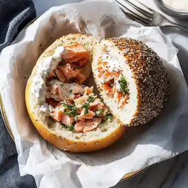 Chopped Salmon Bagel