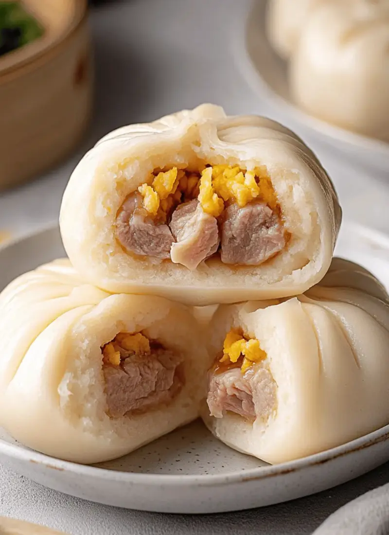 Bánh Bao (Vietnamese Steamed Pork Buns)