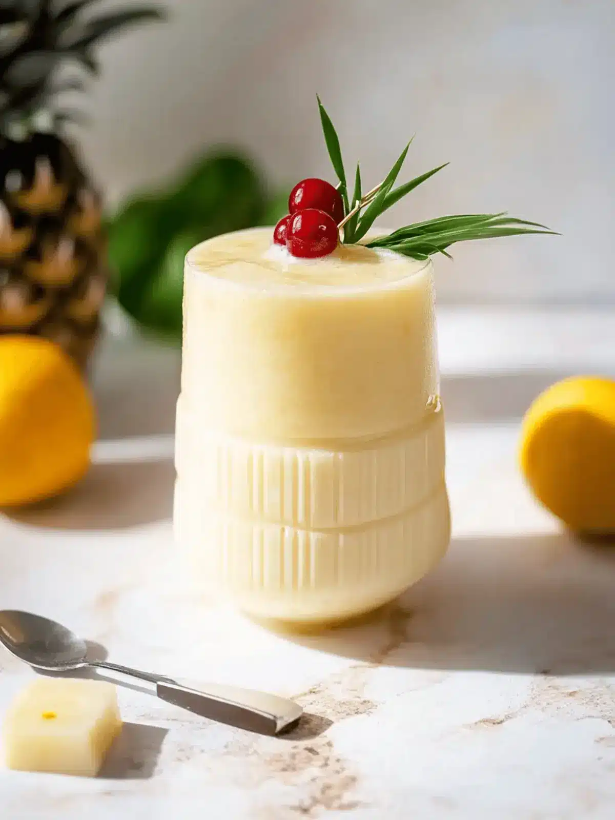 Pina Colada Mocktail (Virgin Pina Colada Recipe)
