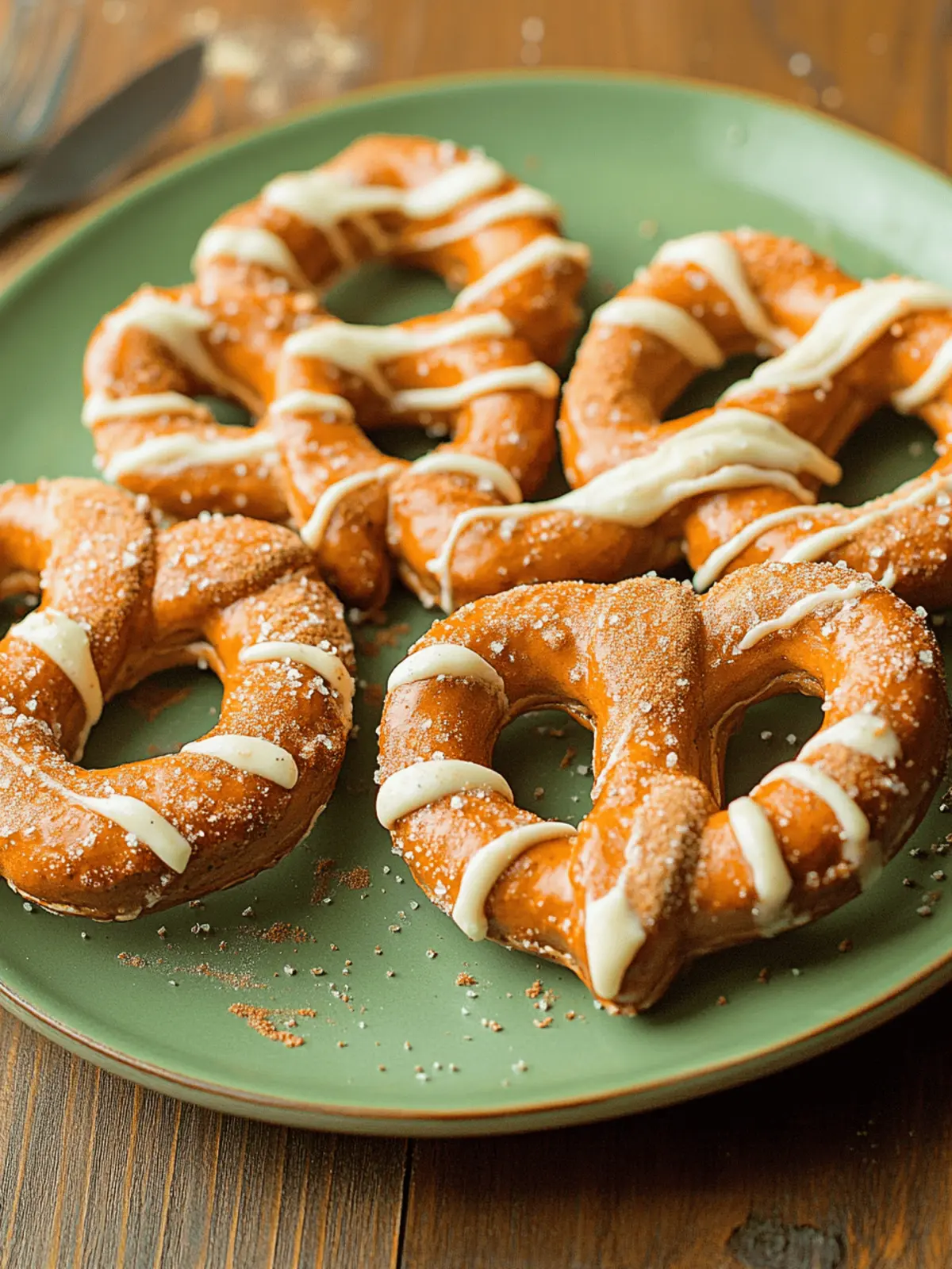 Pumpkin Spice Pretzels
