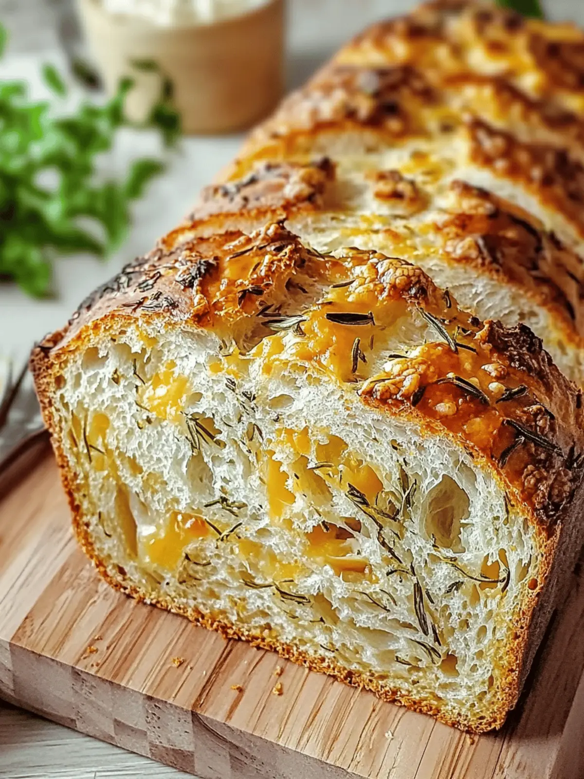 Italian Herbs and Cheese Bread: Homemade Flavorful Perfection