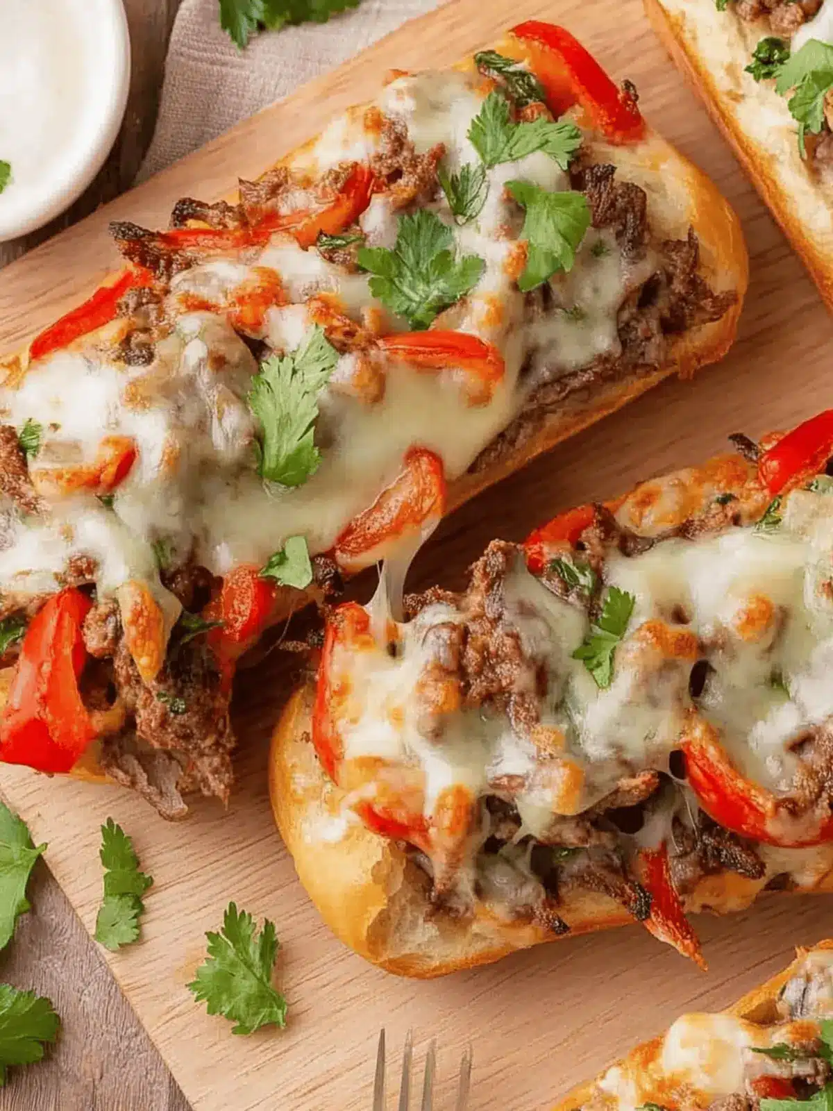 Philly Cheesesteak Cheesy Bread That'll Wow Your Guests 5 Philly Cheesesteak Cheesy Bread