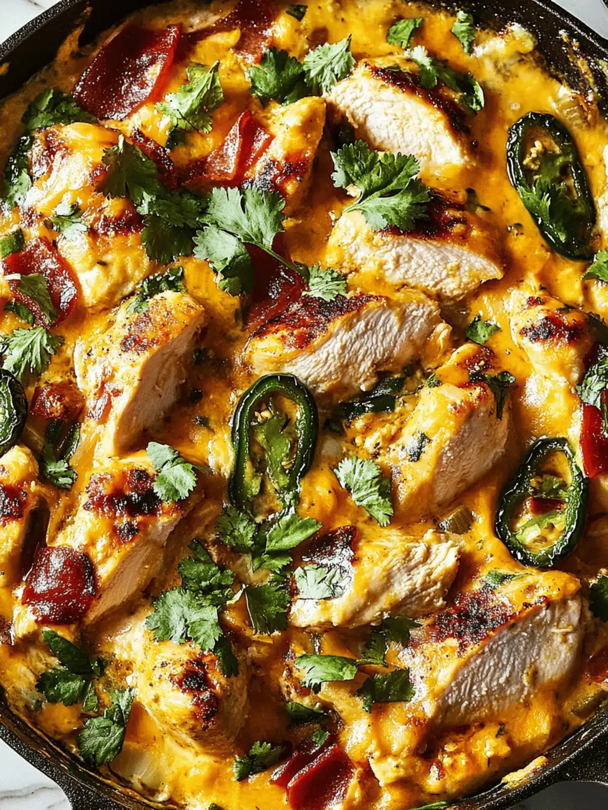 Jalapeño Popper Chicken Skillet