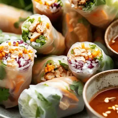 Lemongrass Chicken Rice Paper Rolls