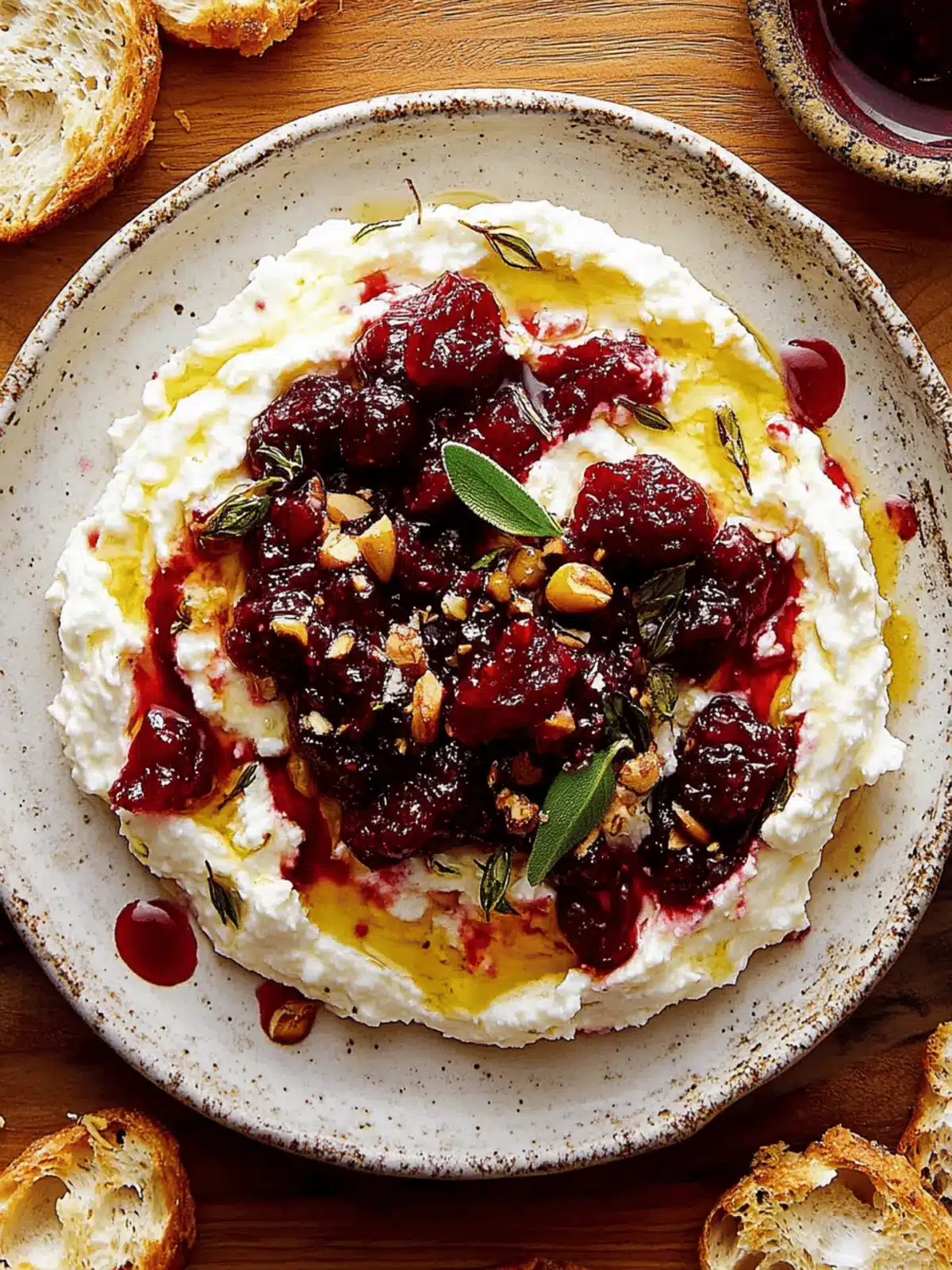 Cranberry Whipped Feta Dip