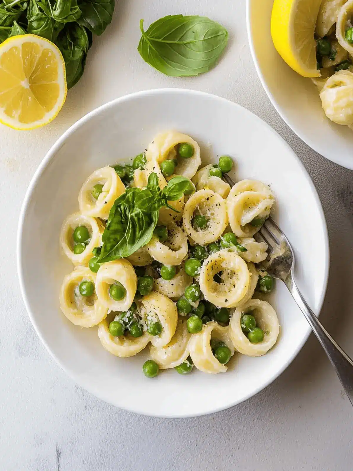 Pasta with Peas & Lemon
