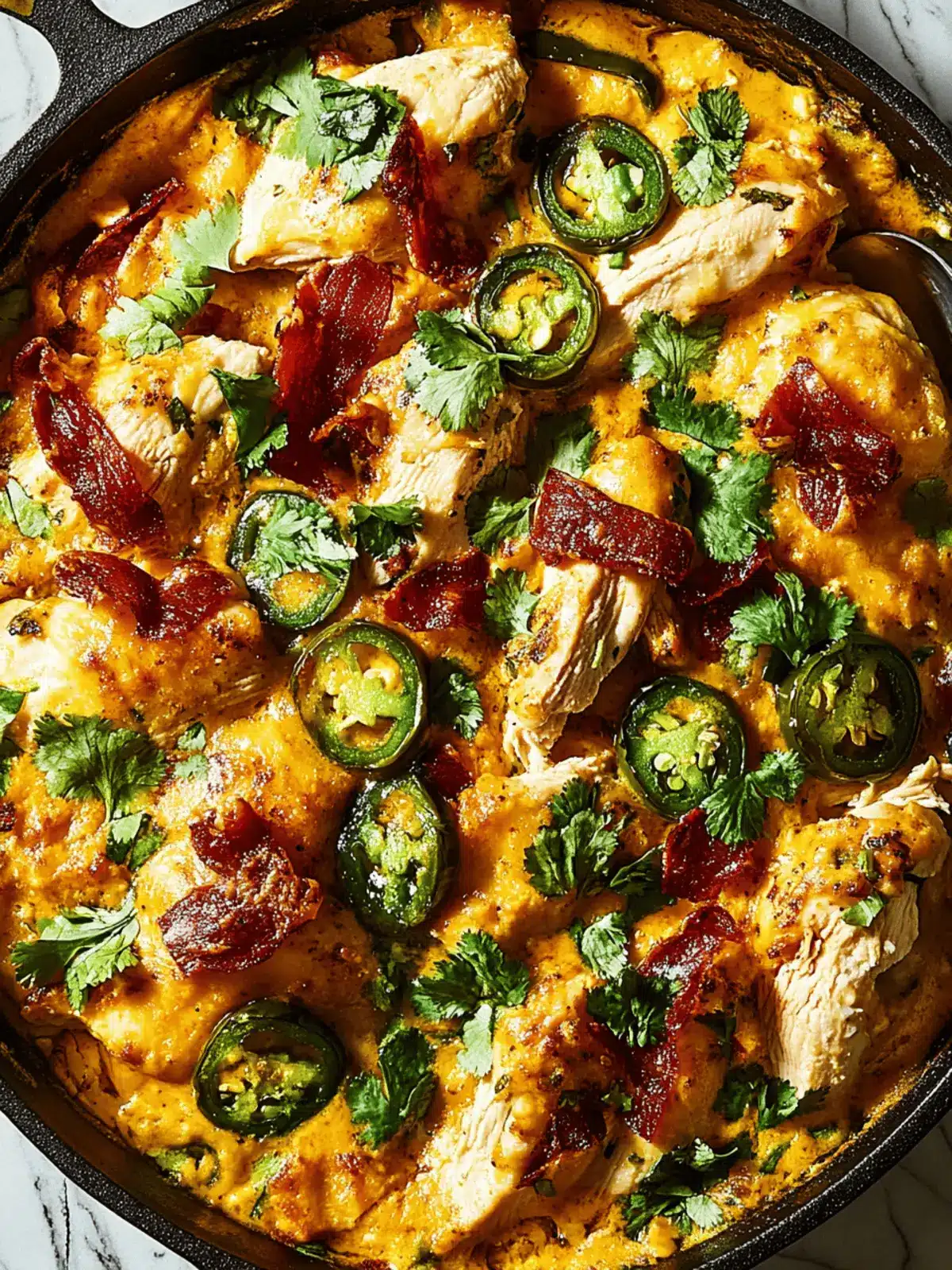 Jalapeño Popper Chicken Skillet