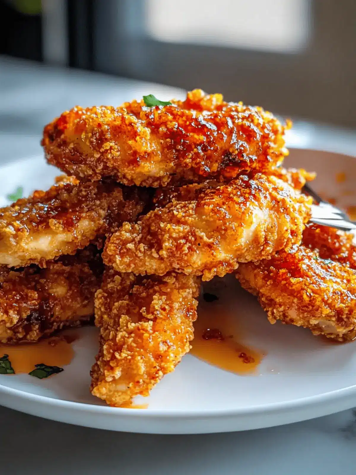 Honey Sriracha Chicken Tenders Oven Baked