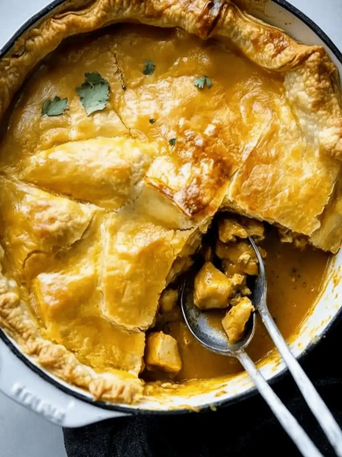 Easy Curried Chicken Pot Pie