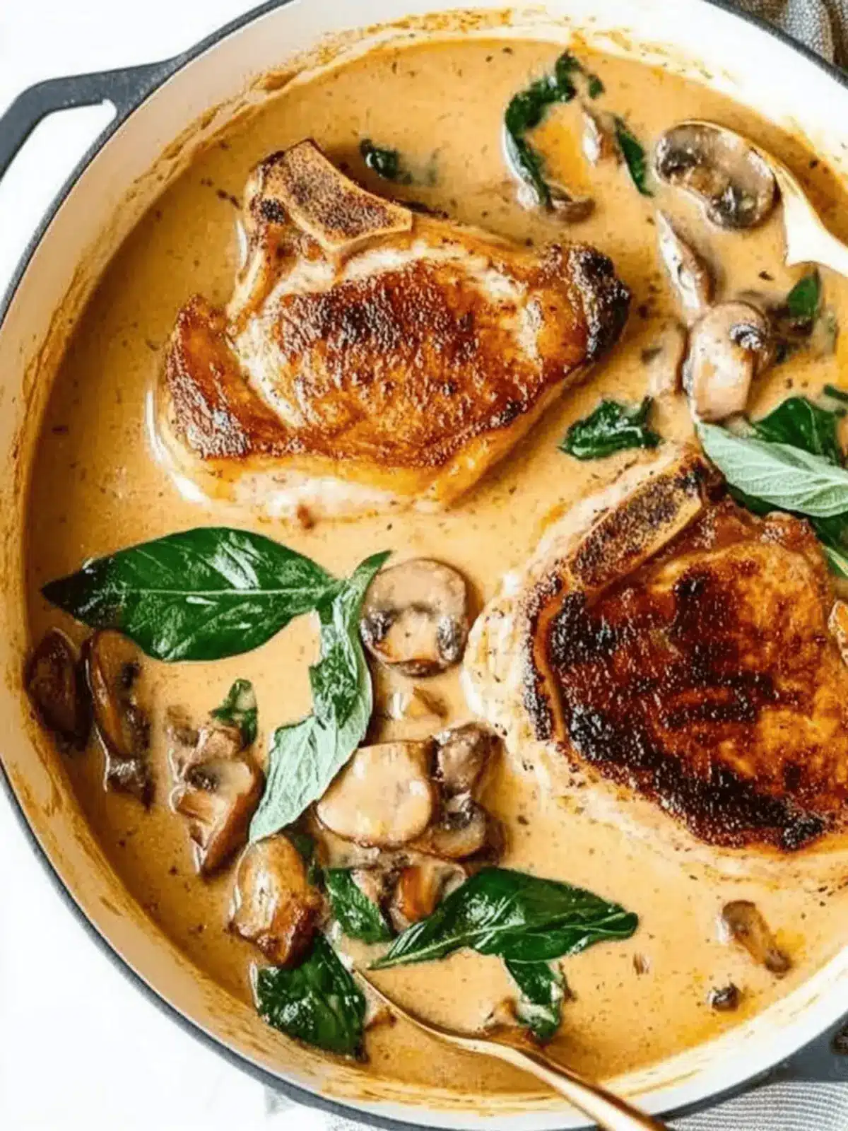 Pork Chops With Mushroom Gravy