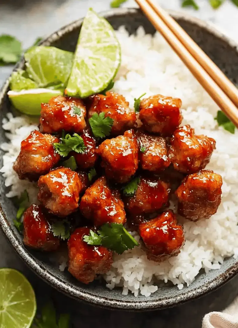 Crispy Thai Pork Bites with Sweet Chilli Sauce