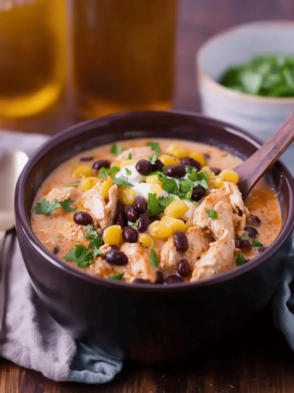 Crock-Pot Chicken With Black Beans & Cream Cheese