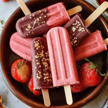 Homemade Paletas de Fresa: 3-Ingredient Vegan Delight 9 Paletas de Fresa
