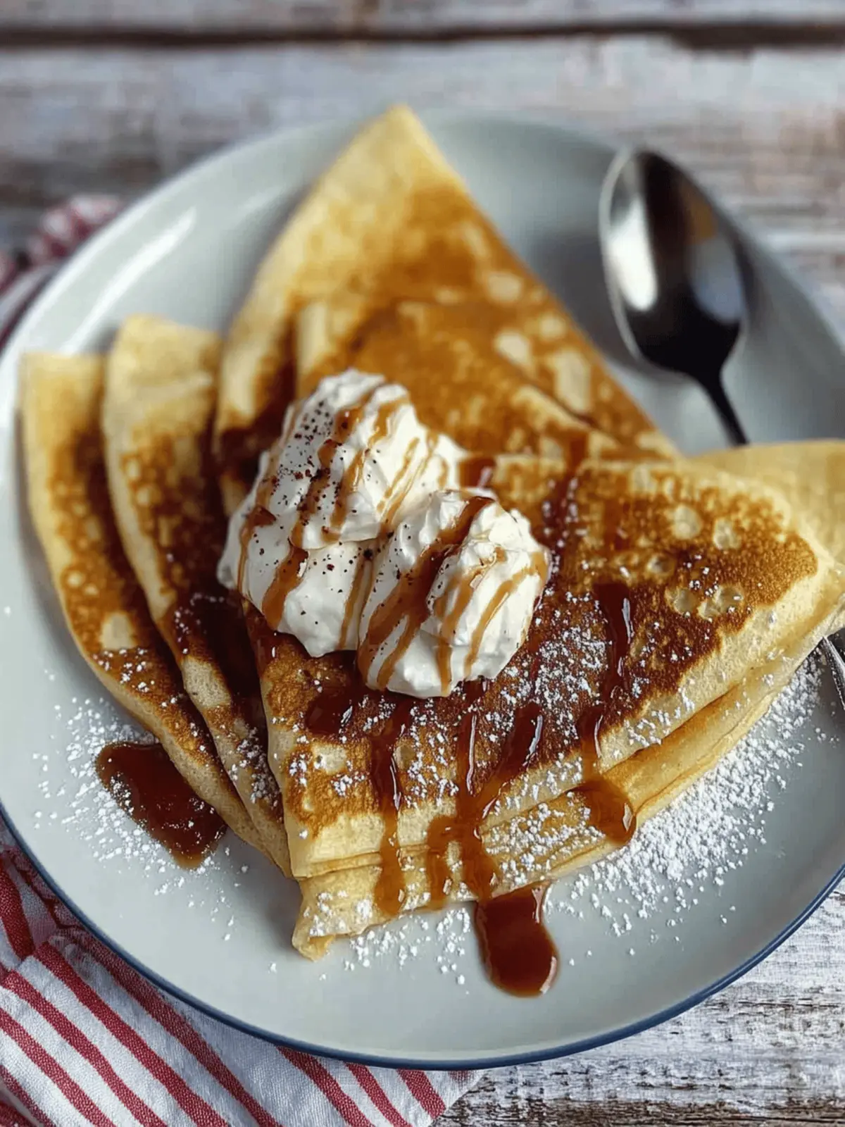 Classic Crêpes for Sweet or Savoury Toppings
