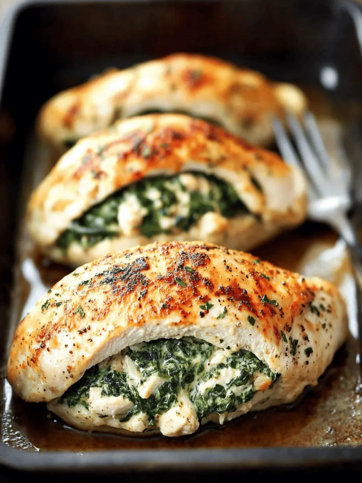 Spinach Stuffed Chicken Breasts