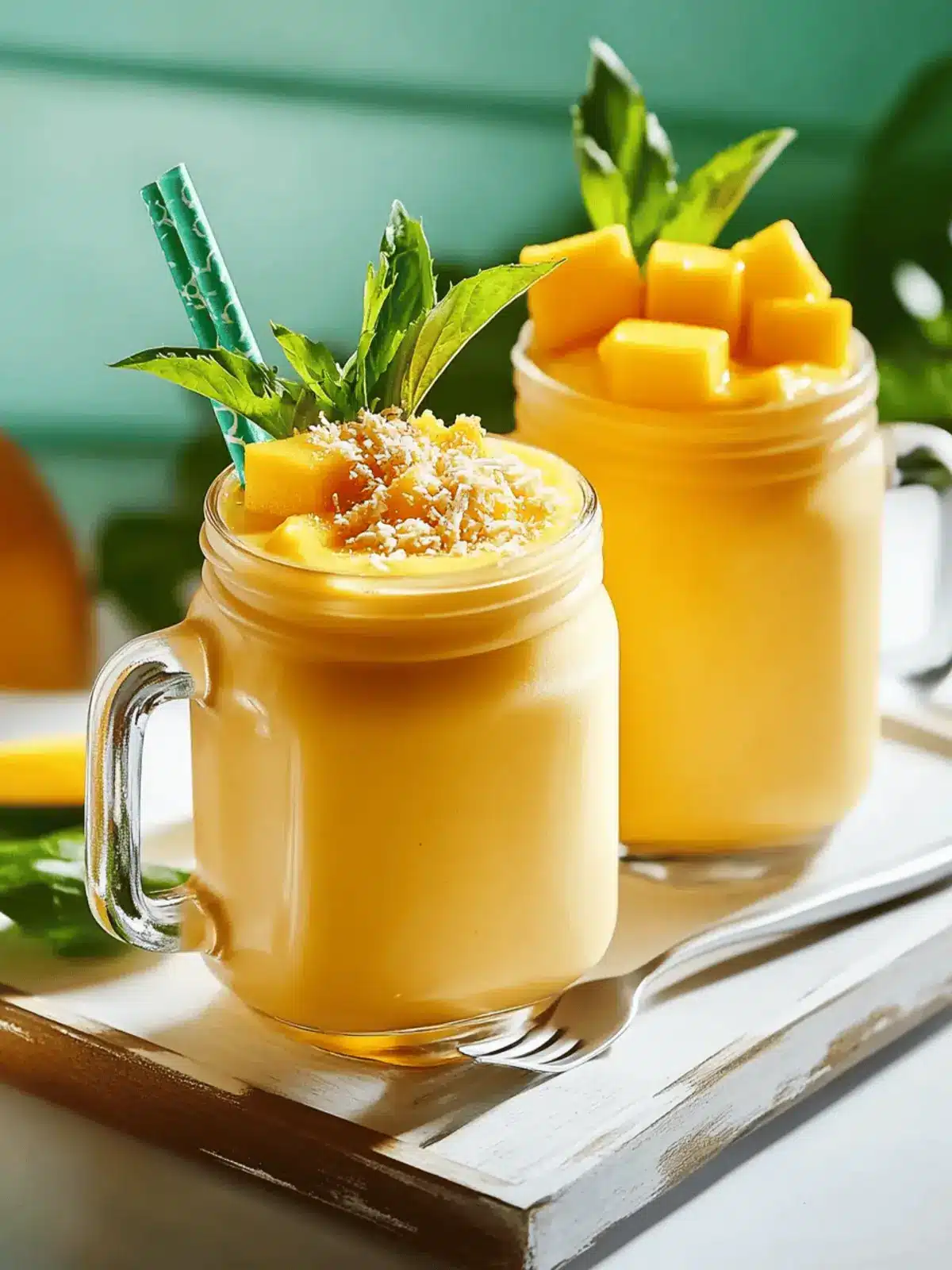 Creamy Mango Milkshake Bliss: Your Summer Cooler Awaits 4 Mango Milkshake