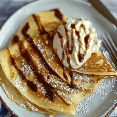 Classic Crêpes for Sweet or Savoury Toppings