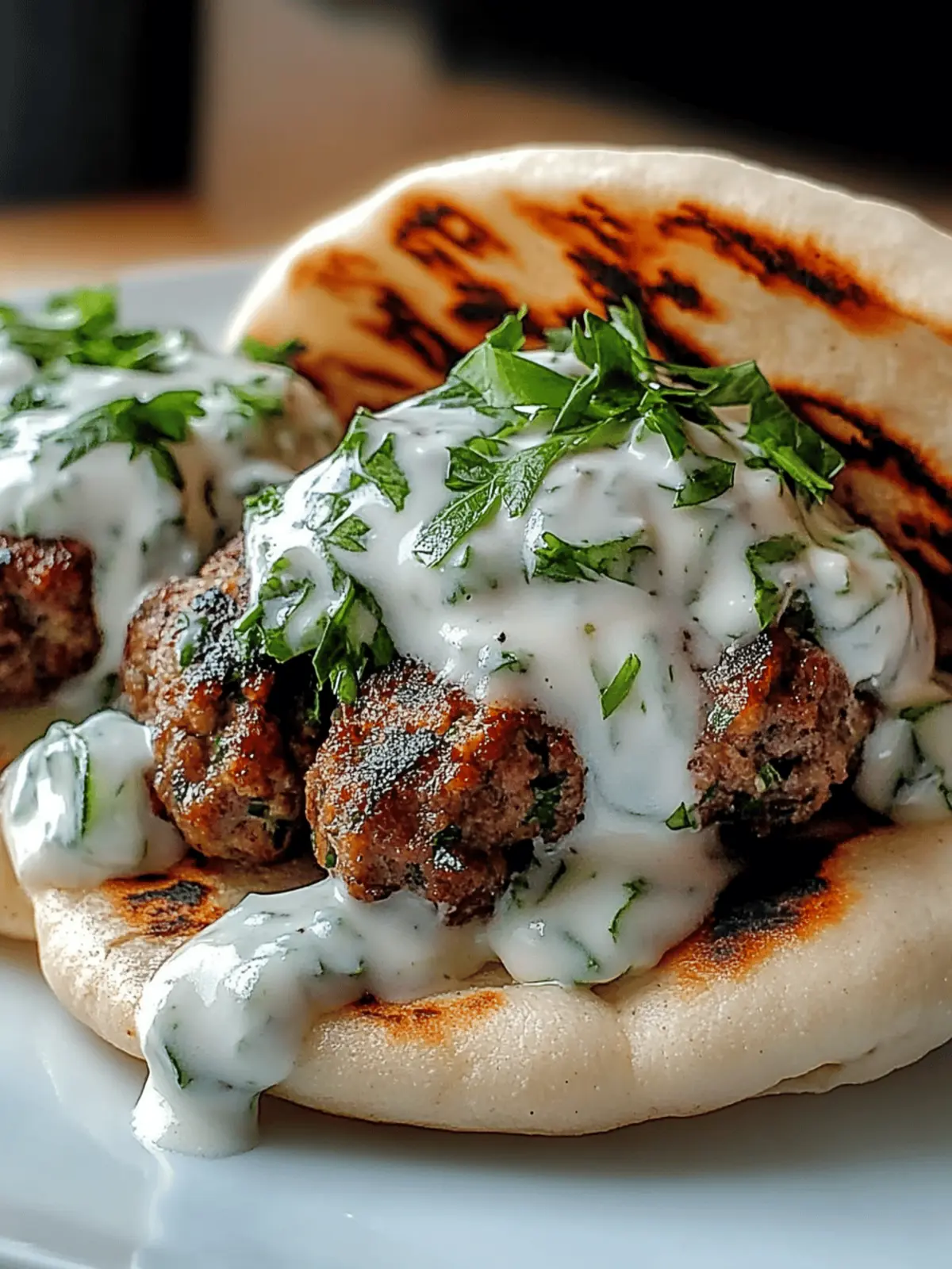 Juicy Mediterranean Kofta Pita Pockets with Cucumber Sauce Delight! 3 Juicy Mediterranean Kofta Pita Pockets with Cool Cucumber Sauce – 30-Minute Magic!