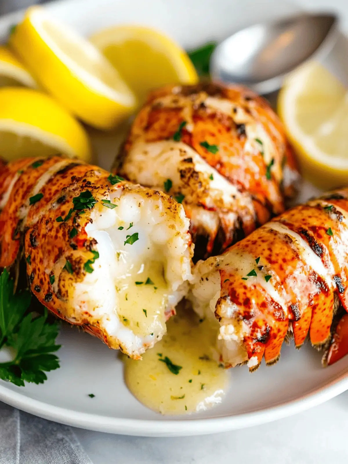 Broiled Lobster Tails with Garlic Lemon Butter in 20 Minutes 5 Broiled Lobster Tails with Garlic Lemon Butter