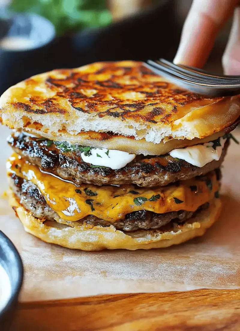 Dubai Paratha Smash Burger: Crispy, Juicy, and Irresistible! 1 Dubai Paratha Smash Burger
