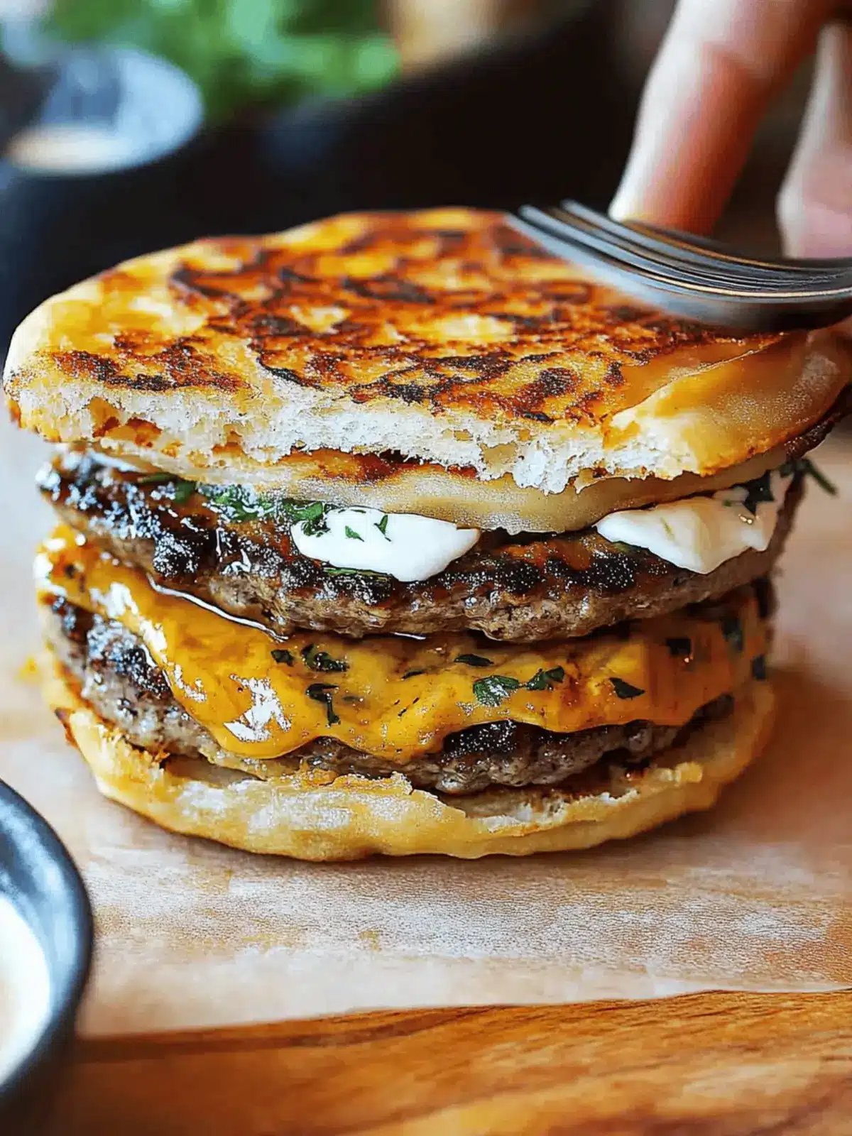 Dubai Paratha Smash Burger