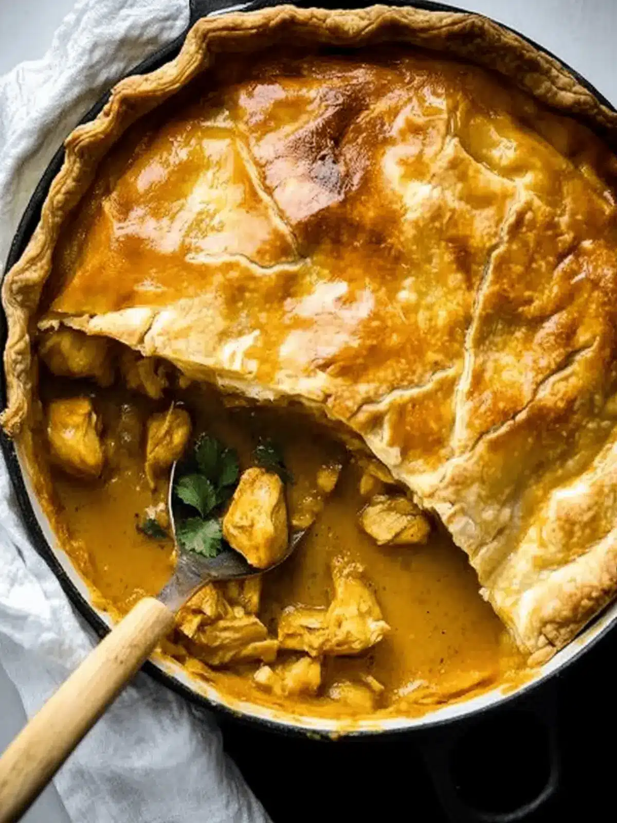 Easy Curried Chicken Pot Pie