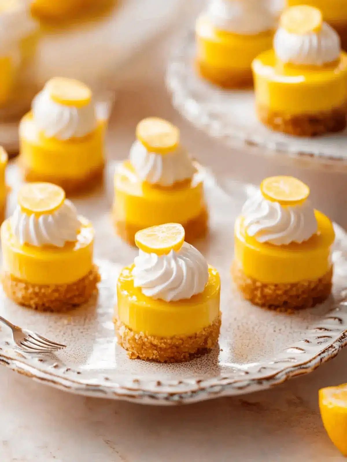 Mini Lemon Cheesecakes