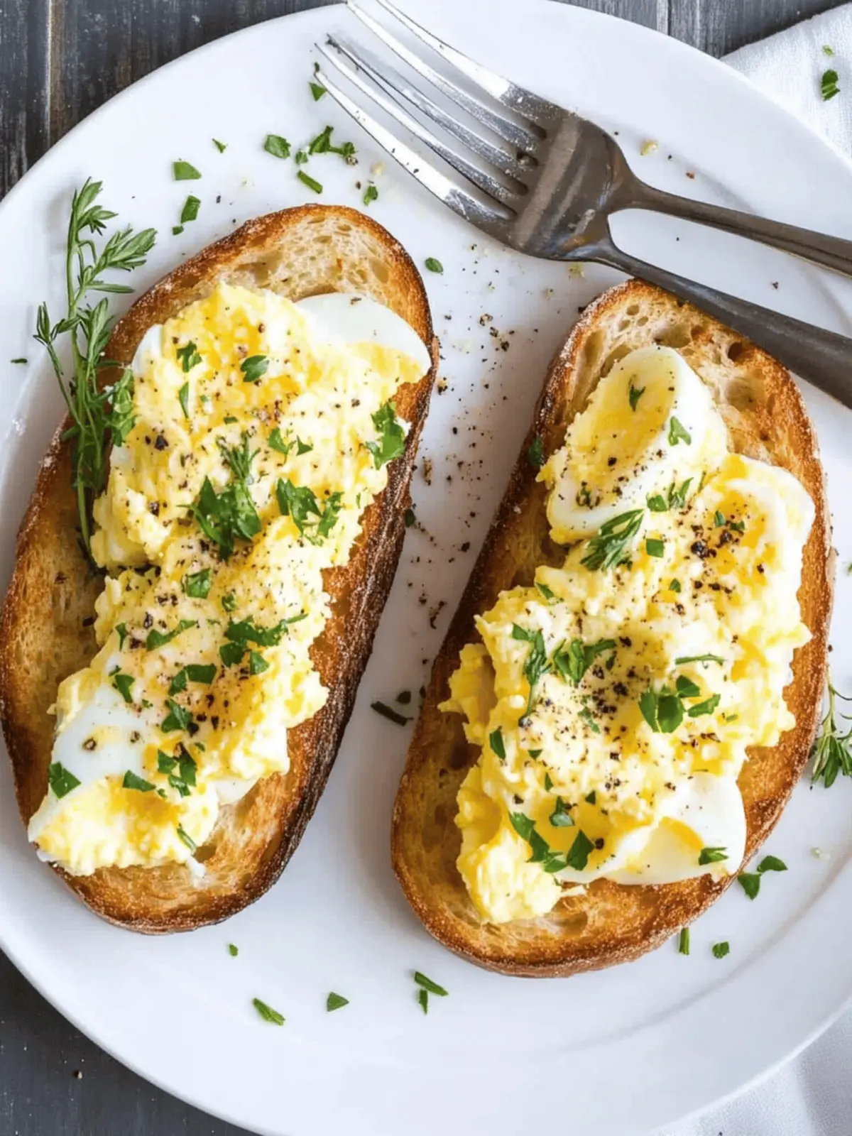 Perfect Egg Tartines