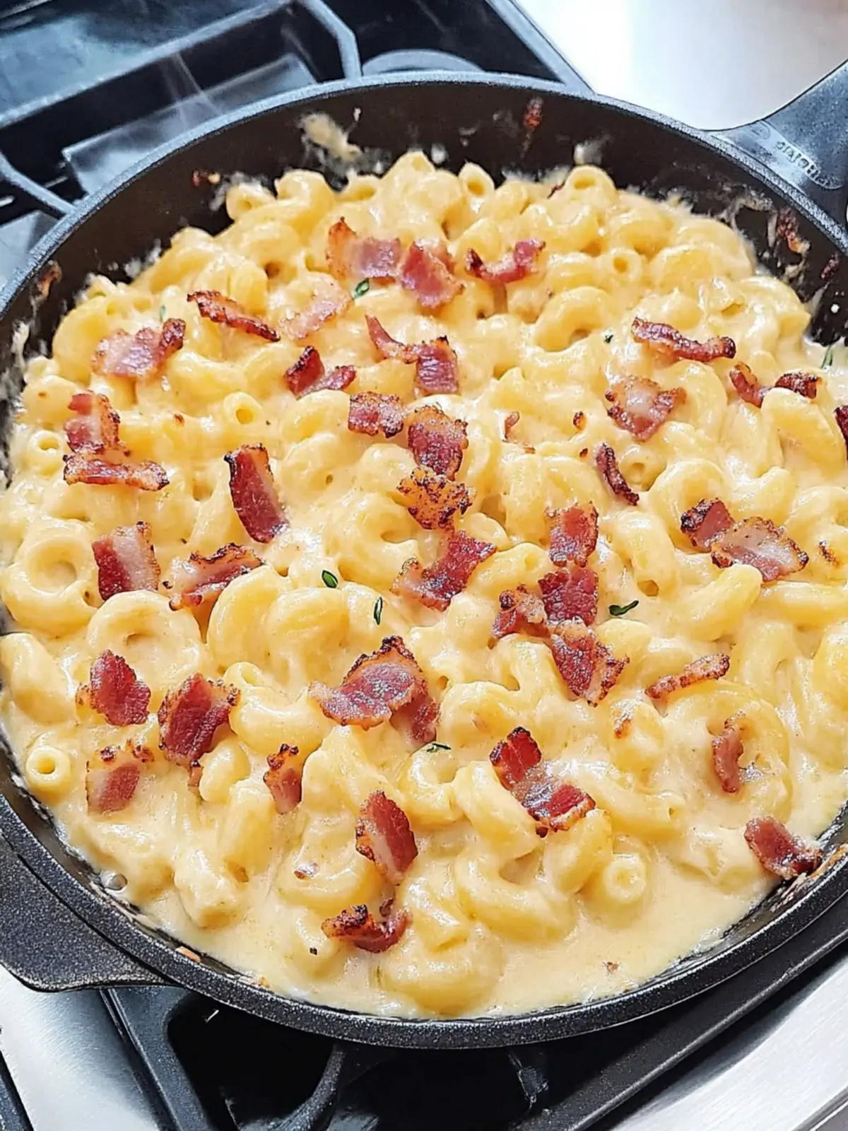 One Skillet Bacon Mac and Cheese With a Smoky Twist 2 Easy One Skillet Bacon Mac And Cheese With A Twist