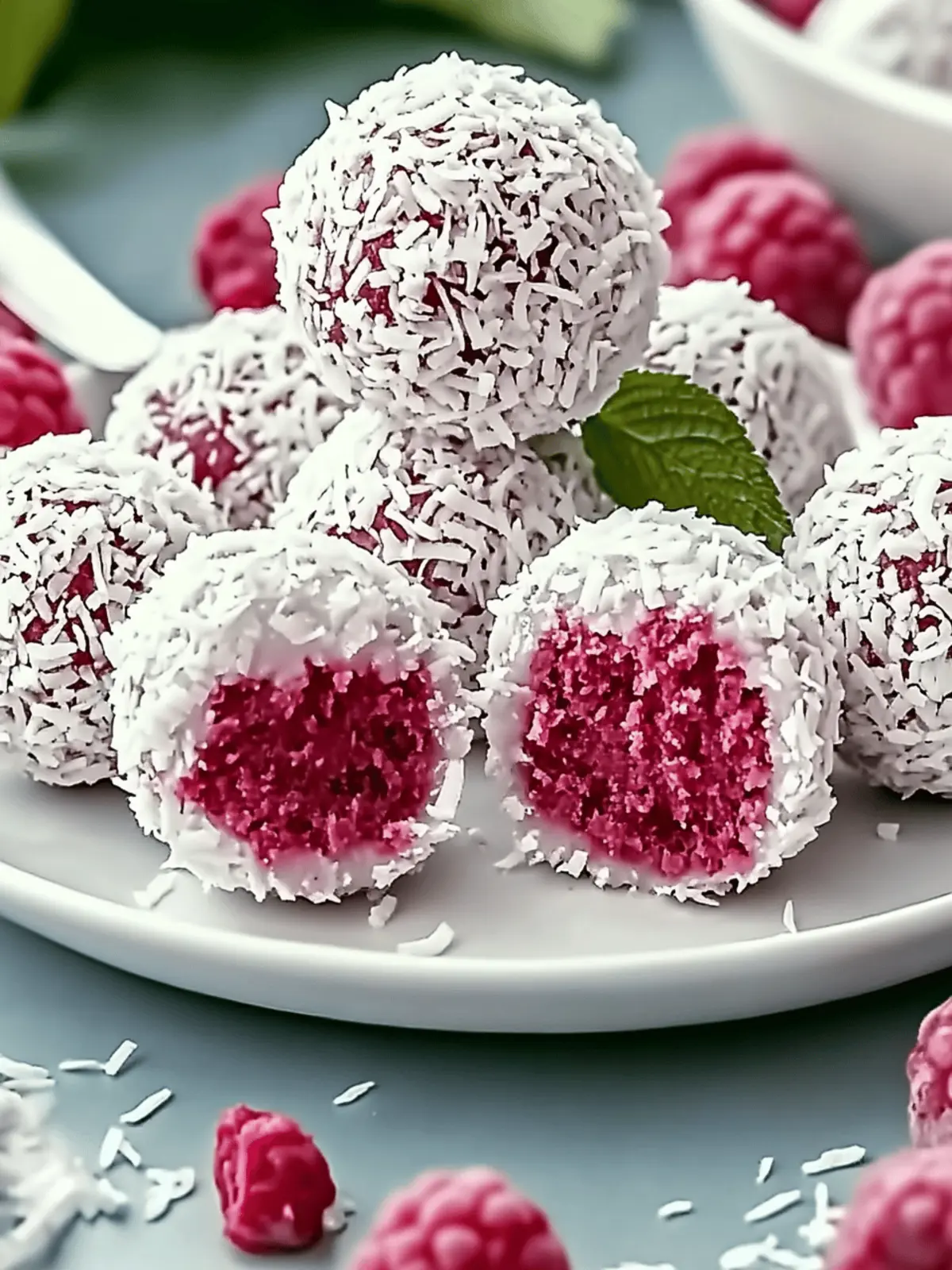 Decadent Raspberry Coconut Balls That Everyone Will Love 2 Decadent Raspberry Coconut Balls That No One Can Resist