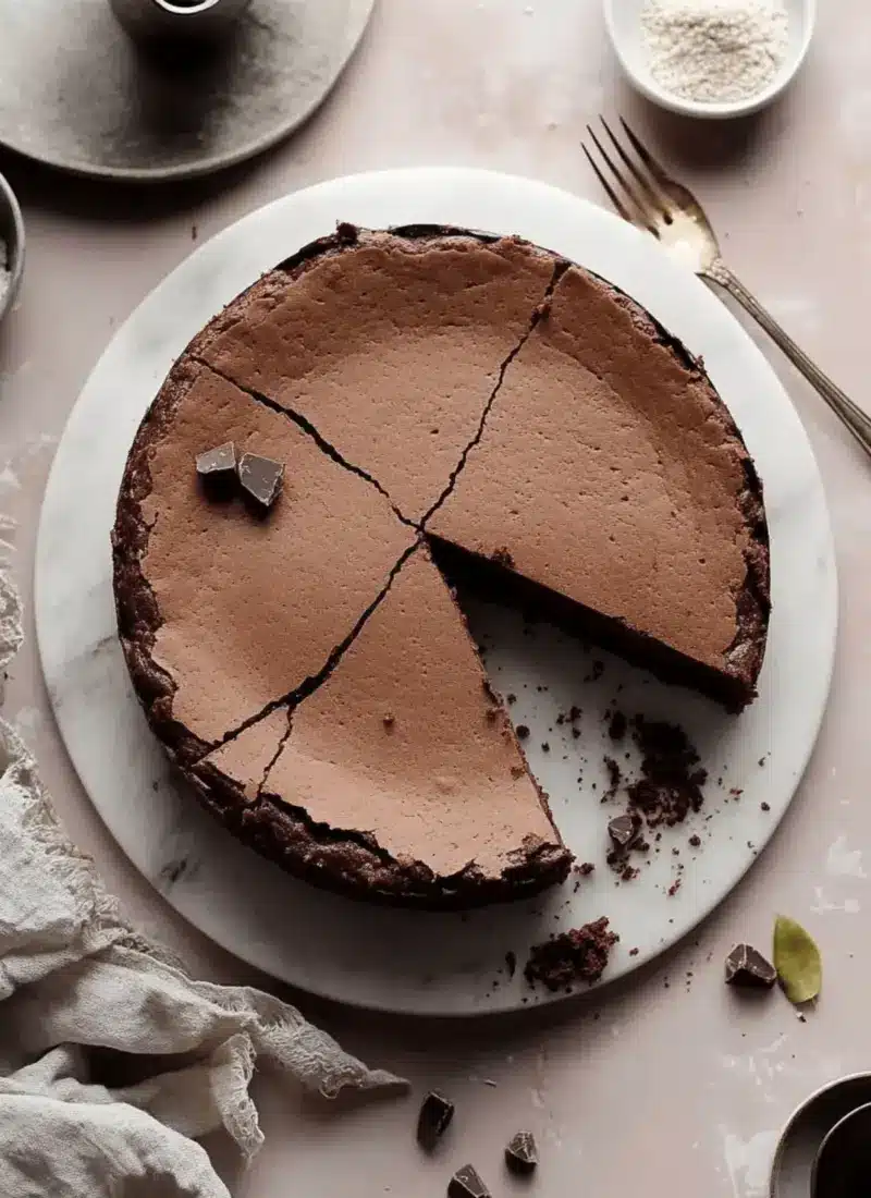 Rich Chocolate Torte with Almond Flour (Fudgy!)
