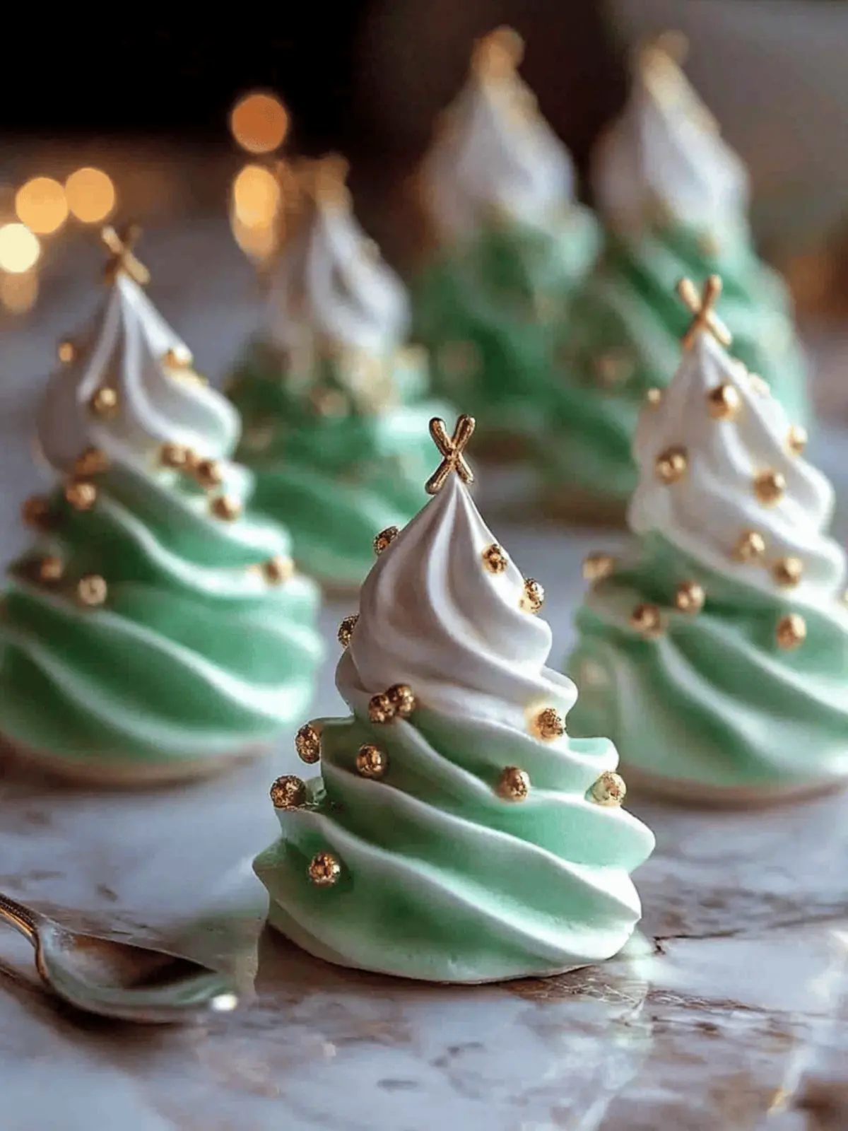 Christmas Tree Meringues Recipe