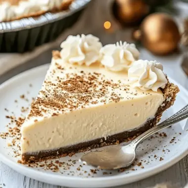 The Best No-Bake Eggnog Cream Pie for the Holidays