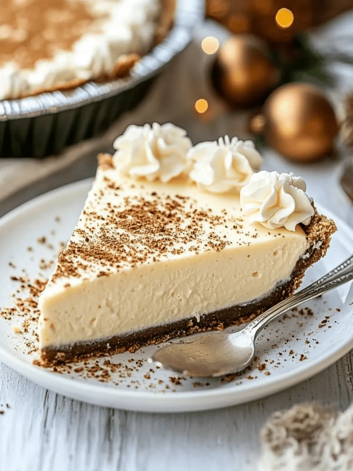 The Best No-Bake Eggnog Cream Pie for the Holidays
