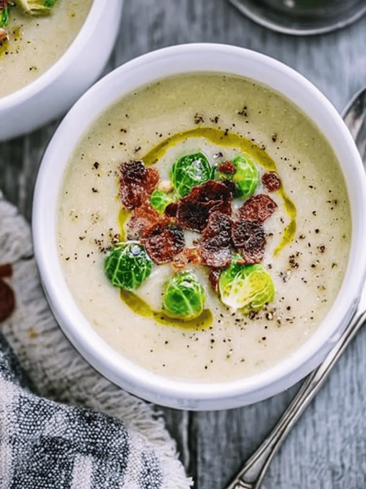 The Best Brussels Sprout Soup with Bacon You’ll Love 3 The Best Brussels Sprout Soup!