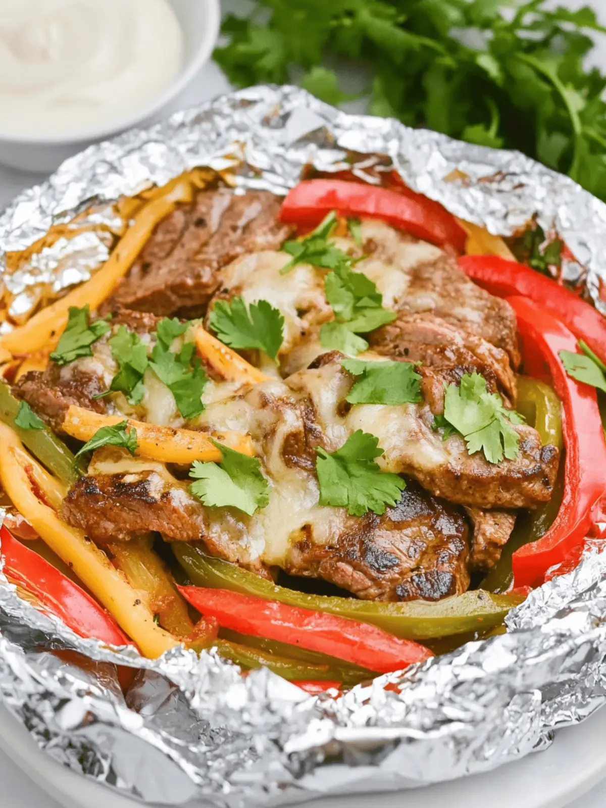 Sizzling Steak Fajita Foil Packets for Quick Weeknight Dinners 2 Steak Fajita Foil Packets