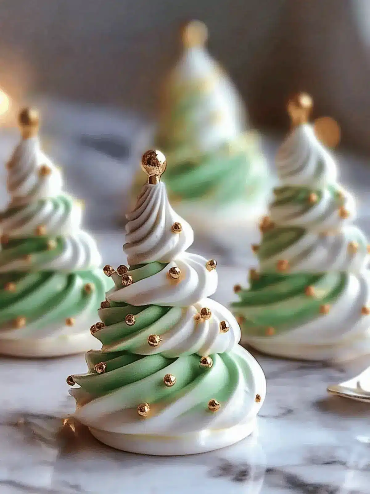 Christmas Tree Meringues Recipe