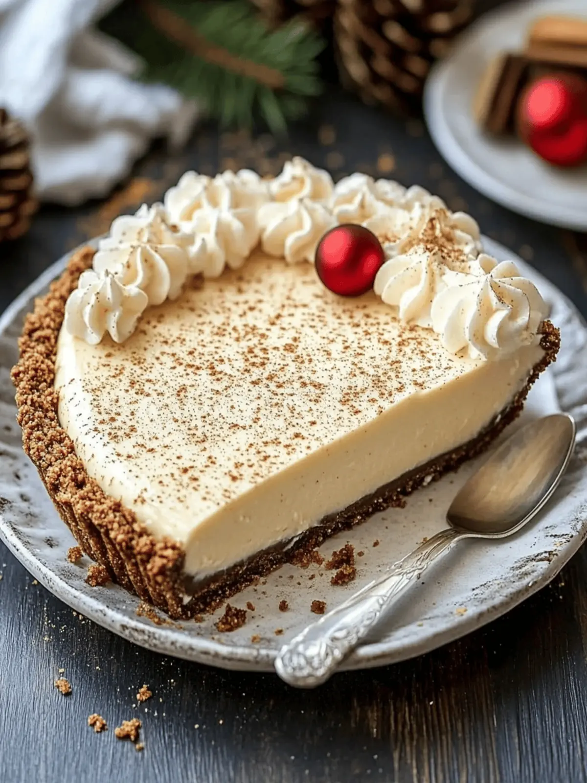 The Best No-Bake Eggnog Cream Pie for the Holidays