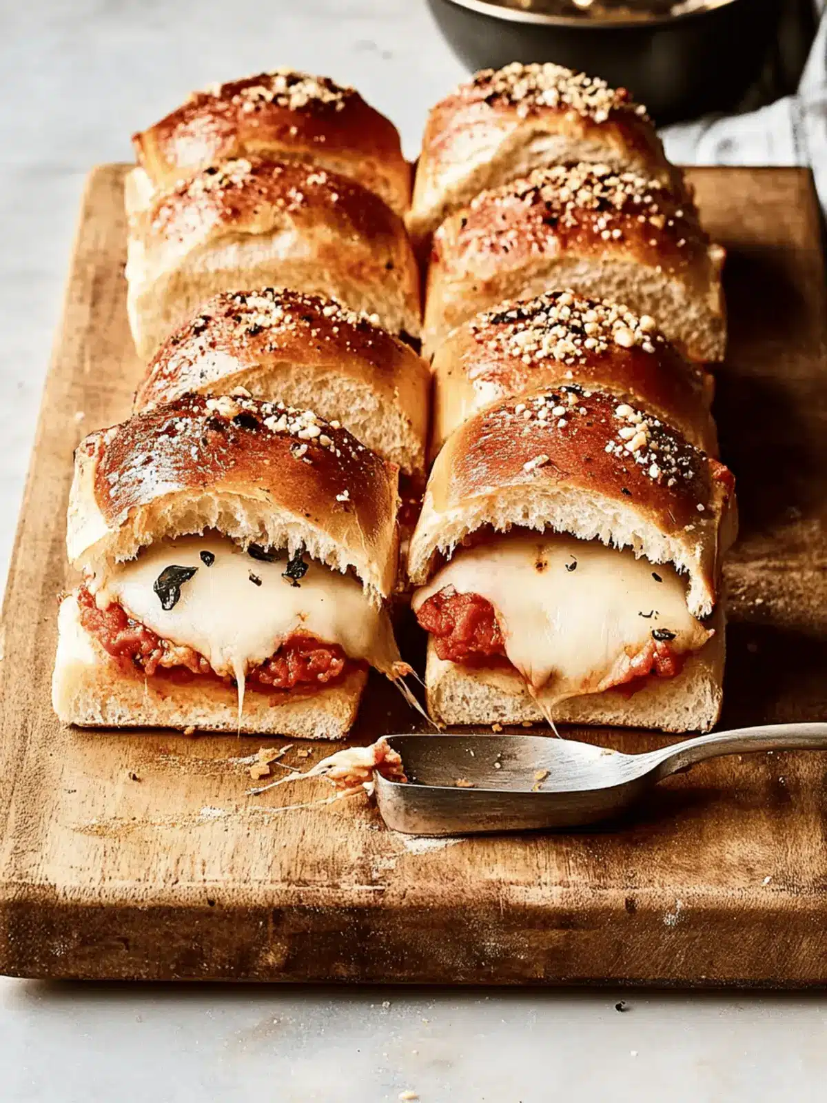 Cheesy Pizza Sliders That Will Wow Your Guests Every Time 4 Pizza Sliders