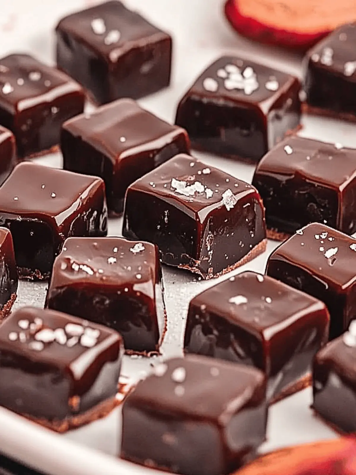 Soft & Chewy Chocolate Espresso Caramels (heavy cream recipe)