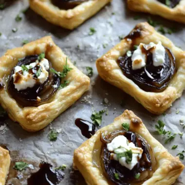 Caramelized Onion & Goat Cheese Tarts