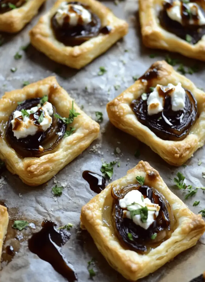Caramelized Onion & Goat Cheese Tarts