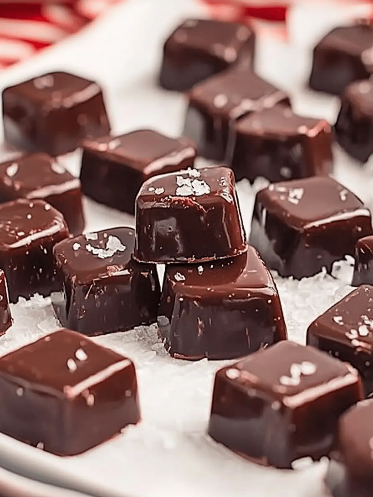 Soft & Chewy Chocolate Espresso Caramels (heavy cream recipe)