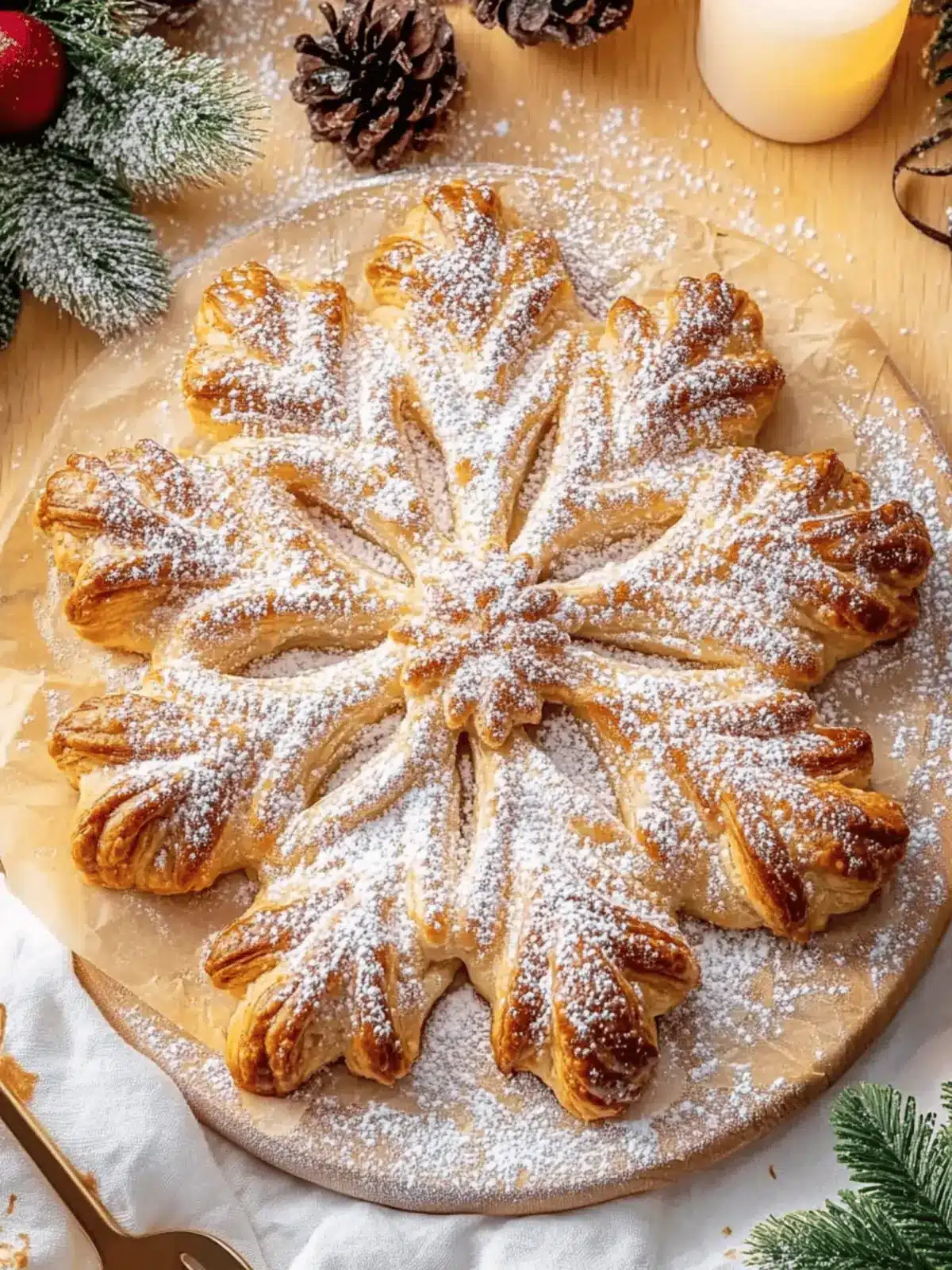 Delicious Easy Cookie Butter Puff Pastry Snowflake Delight 2 Easy Cookie Butter Puff Pastry Snowflake