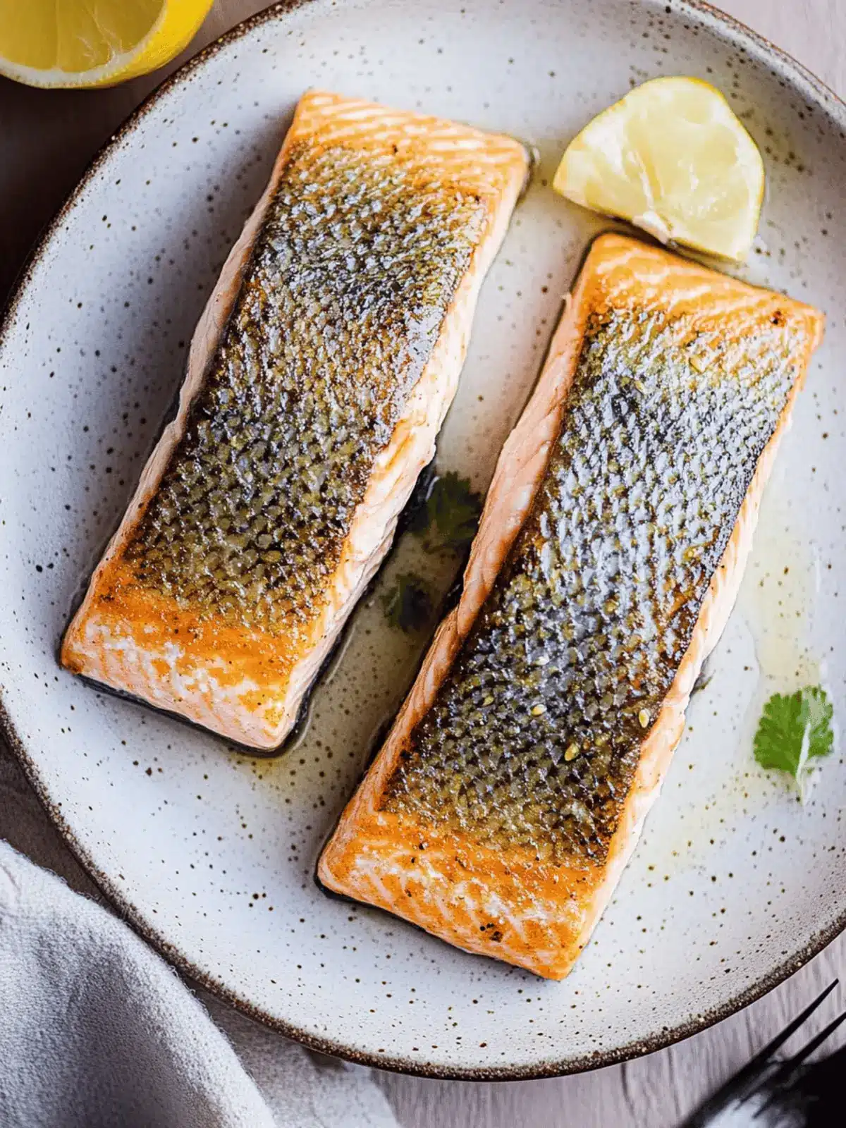 Crispy Skin Salmon in 10 Minutes: A Quick Dinner Delight 2 Crispy Skin Salmon