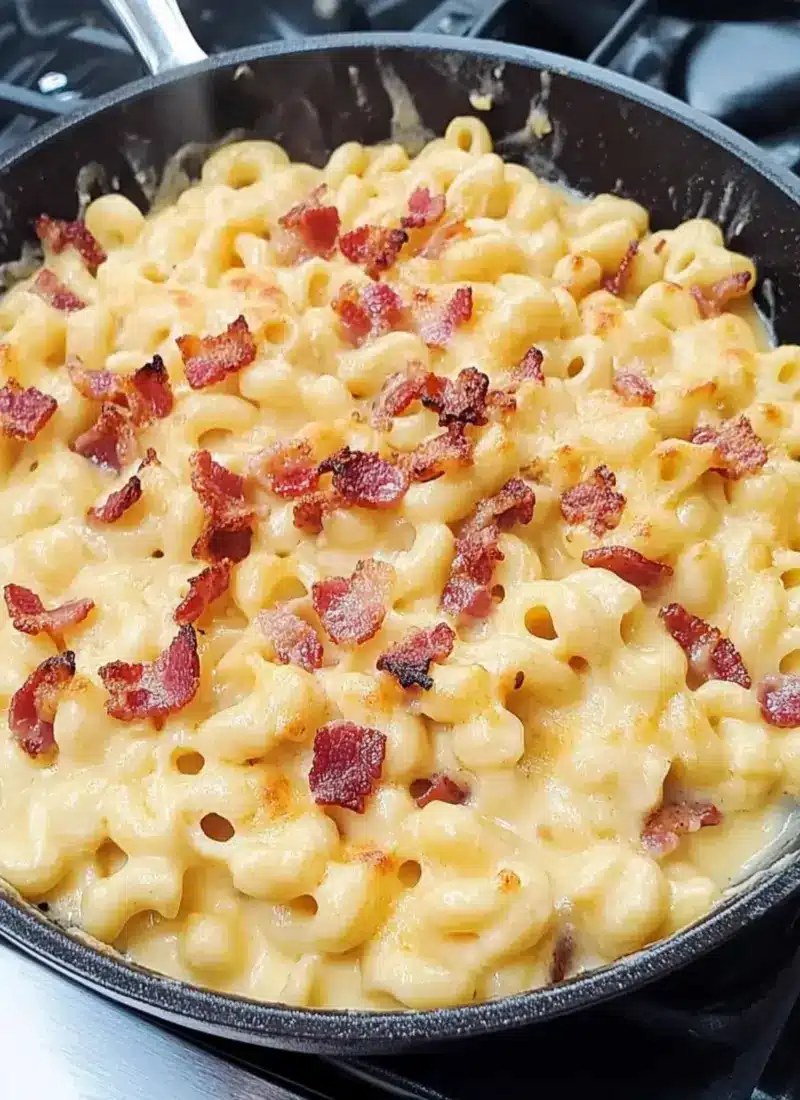 Easy One Skillet Bacon Mac And Cheese With A Twist